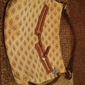 Dooney & Bourke purse brown and tan.